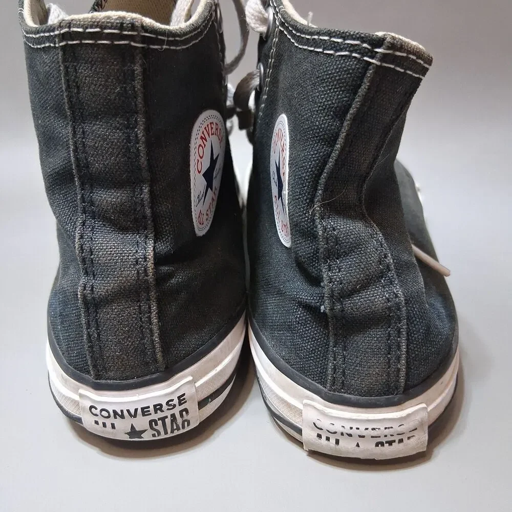 Converse Chuck Taylor All Star‎ High Top Black Canvas Shoes Youth 3 3J231